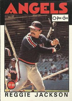 1986 O-Pee-Chee Baseball Cards 394     Reggie Jackson